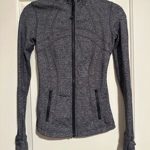 Women's Gray Zip-Up Jacket